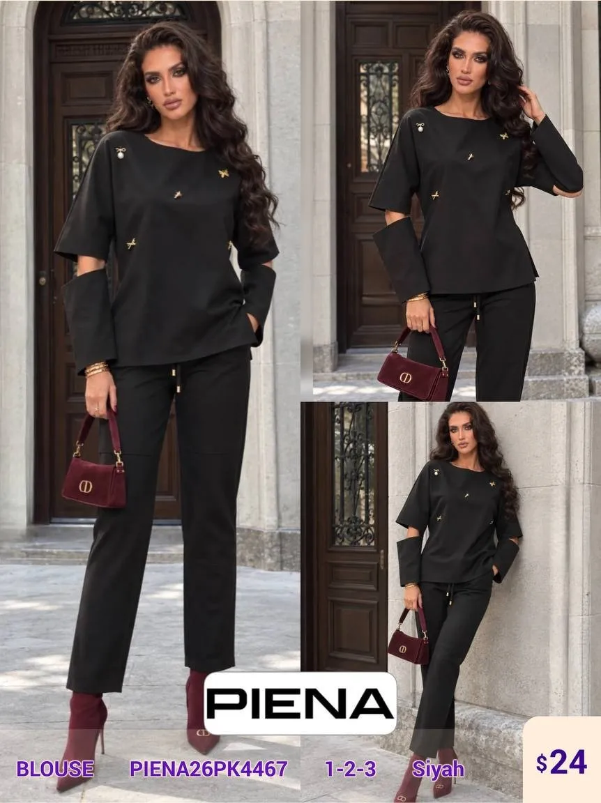 Блузка PiENA (Black, модель PIENA26PK4467) оптом