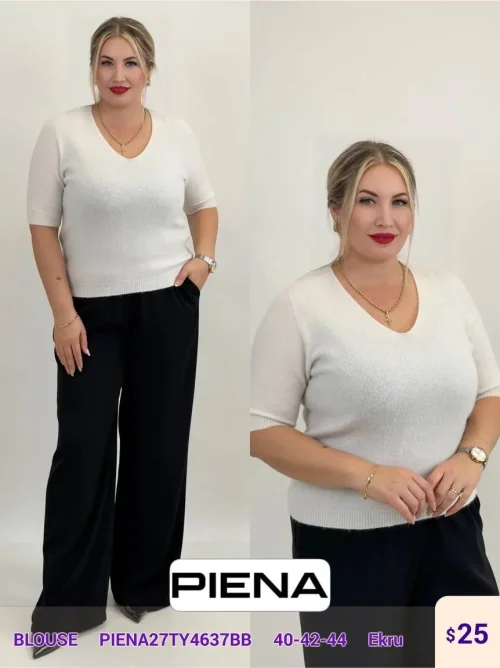 Блузка PiENA (Cream, модель PIENA27TY4637BB) оптом