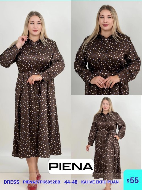 Платье PiENA (Коричневый, модель PIENA27PK6952BB) оптом