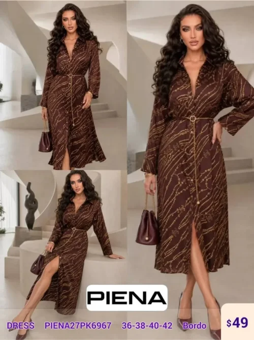 Платье PiENA (Burgundy, модель PIENA27PK6967) оптом