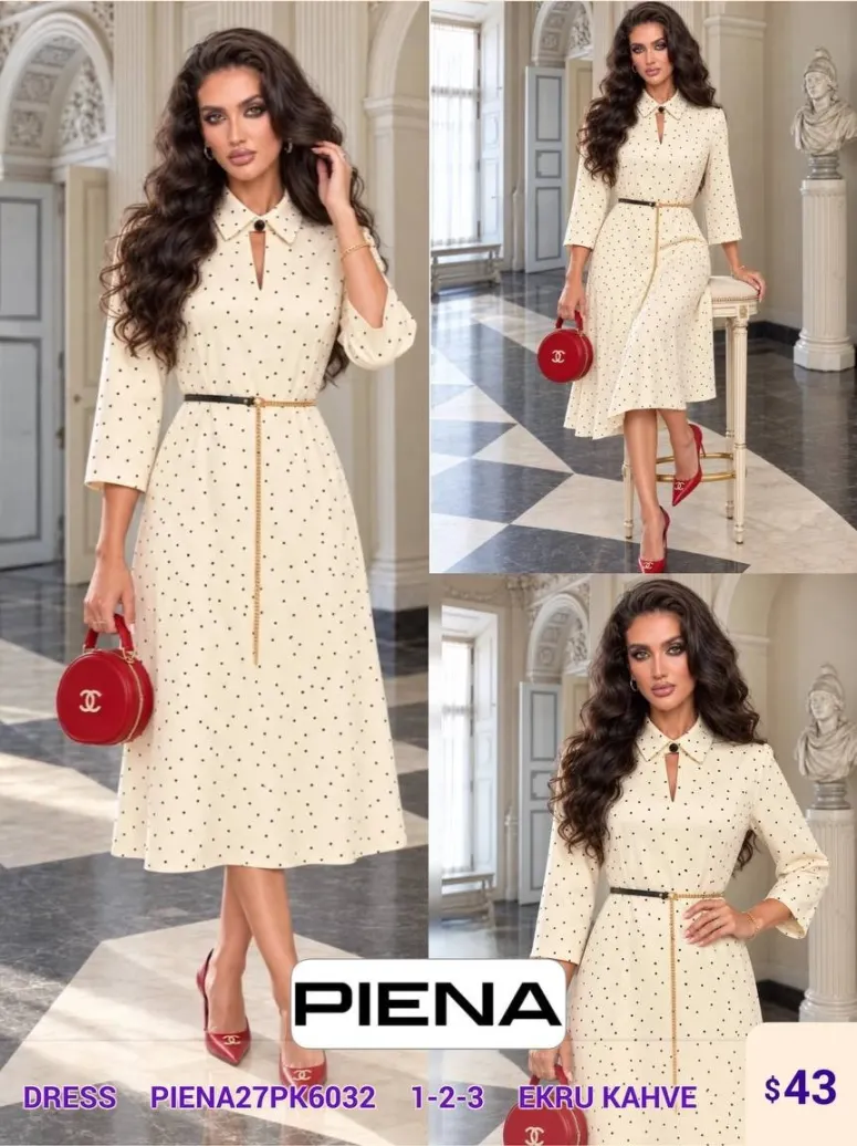 Платье PiENA (Brown, модель PIENA27PK6032) оптом