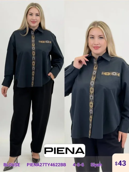 Блузка PiENA (Black, модель PIENA27TY4622BB) оптом
