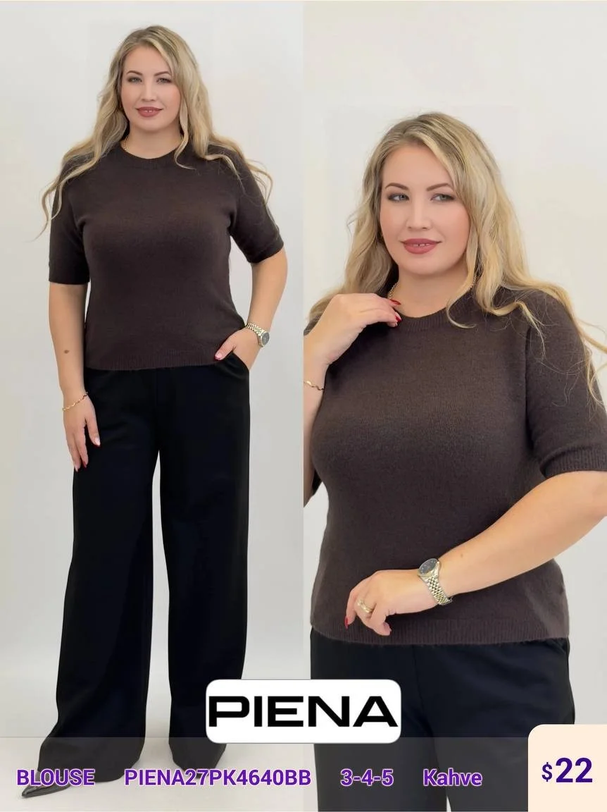 Блузка PiENA (Brown, модель PIENA27PK4640BB) оптом