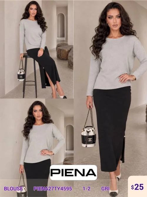 Блузка PiENA (Gray, модель PIENA27TY4595) оптом