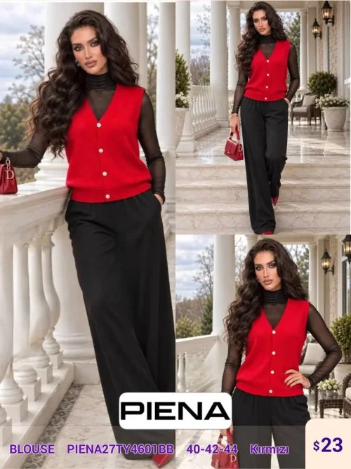 Блузка PiENA (Red, модель PIENA27TY4601BB) оптом