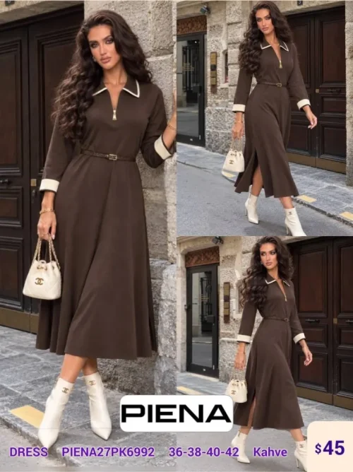 Платье PiENA (Brown, модель PIENA27PK6992) оптом