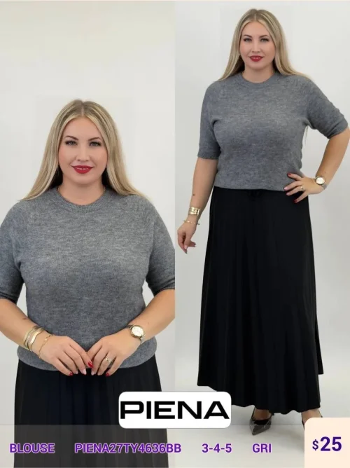 Блузка PiENA (Gray, модель PIENA27TY4636BB) оптом