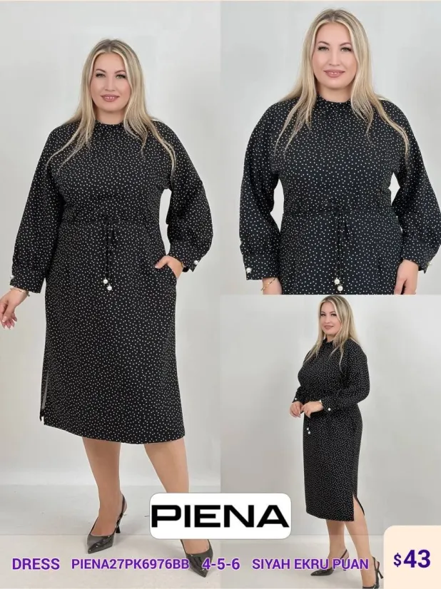 Платье PiENA (Black, модель PIENA27PK6976BB) оптом