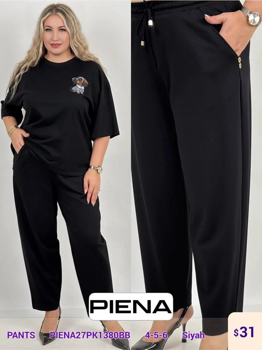 Брюки PiENA (Black, модель PIENA27PK1380BB) оптом
