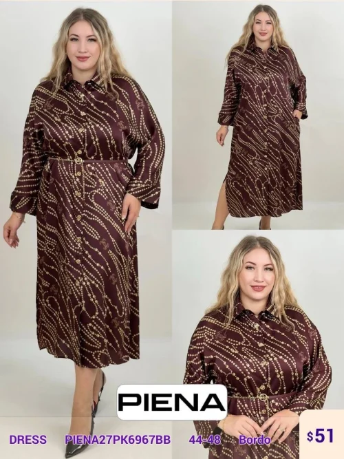 Платье PiENA (Burgundy, модель PIENA27PK6967BB) оптом