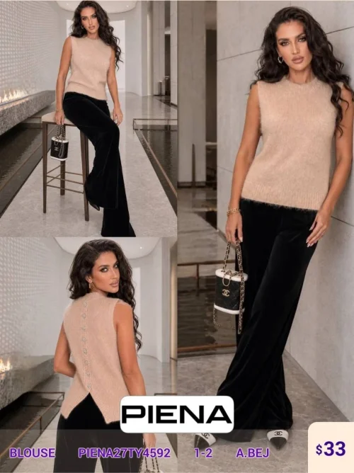 Блузка PiENA (Beige, модель PIENA27TY4592) оптом