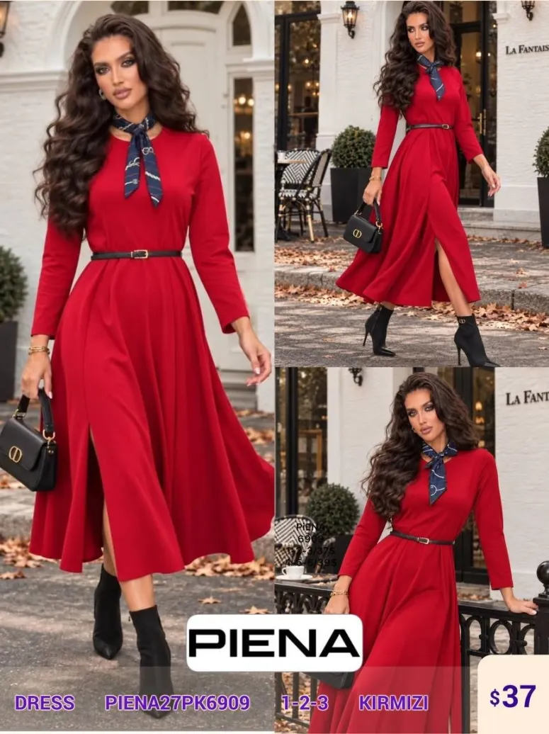 Платье PiENA (Red, модель PIENA27PK6909) оптом