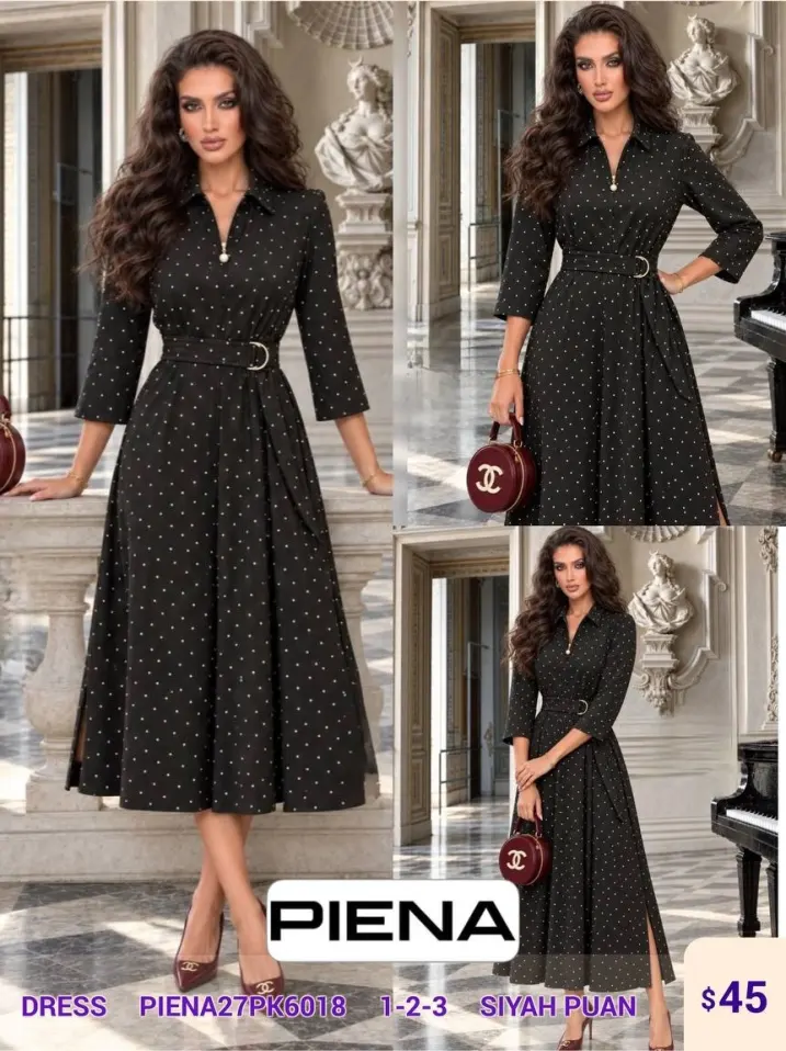 Платье PiENA (Black, модель PIENA27PK6018) оптом