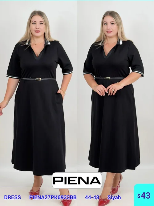 Платье PiENA (Черный, модель PIENA27PK6932BB) оптом