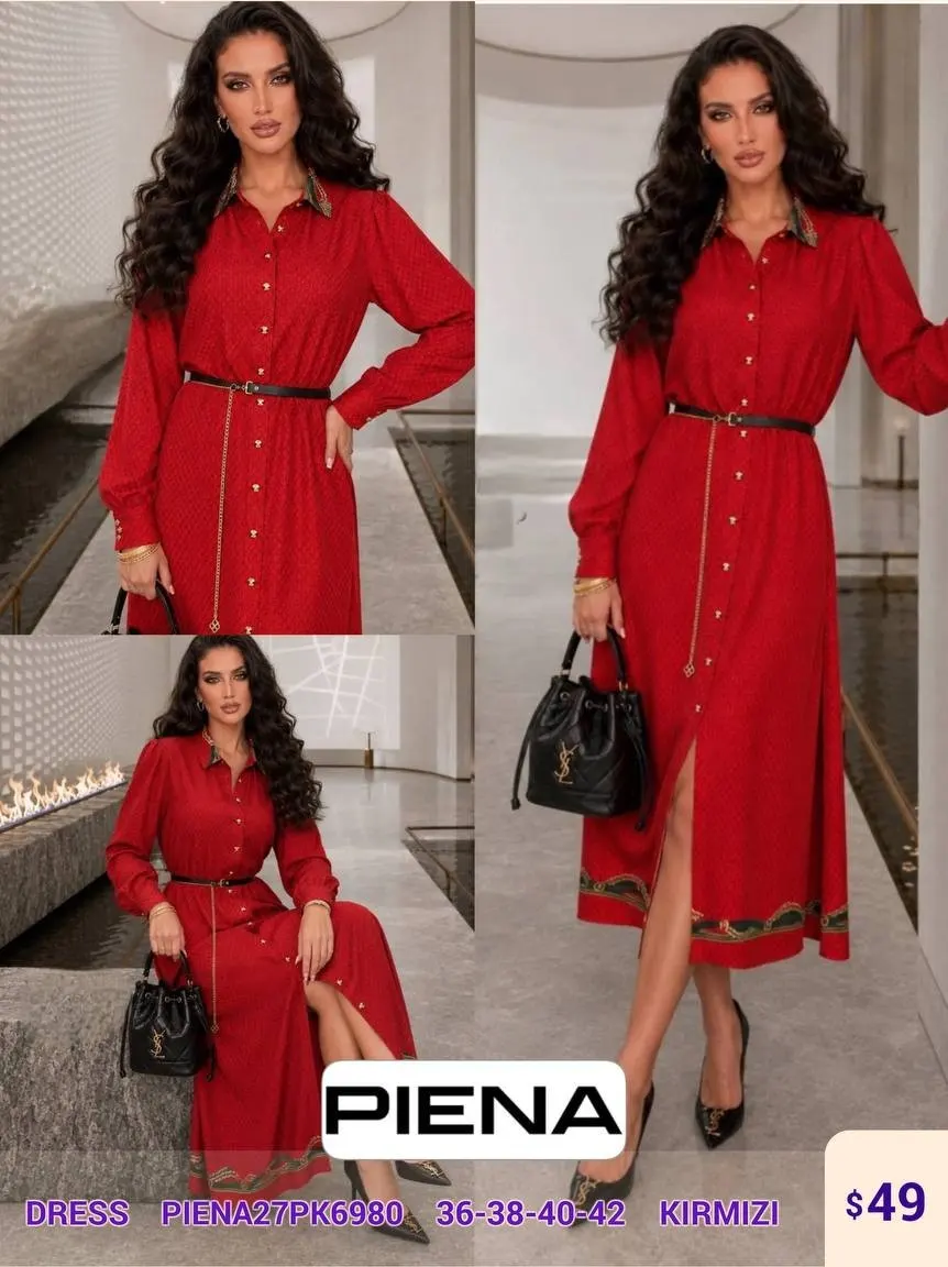 Платье PiENA (Red, модель PIENA27PK6980) оптом
