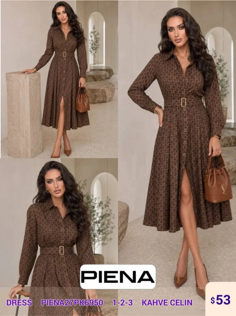 Платье PiENA (Brown, модель PIENA27PK6950) оптом
