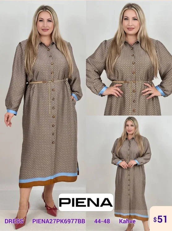 Платье PiENA (Brown, модель PIENA27PK6977BB) оптом