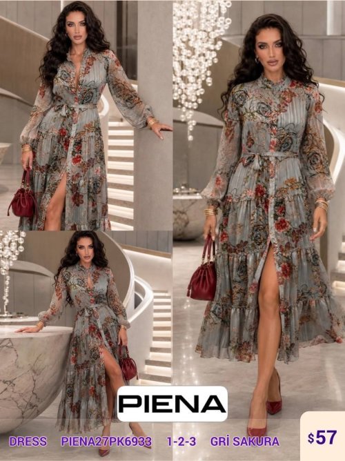 Платье PiENA (Gray, модель PIENA27PK6933) оптом