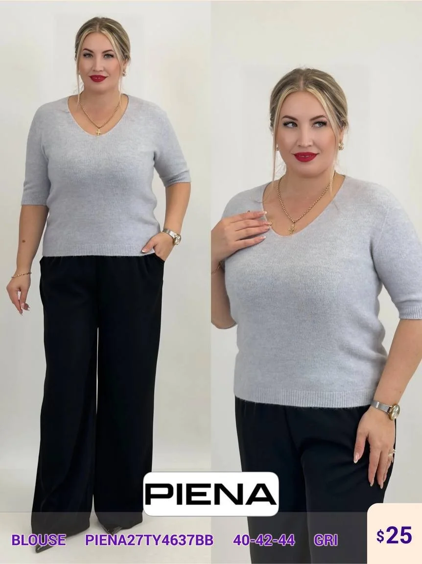 Блузка PiENA (Gray, модель PIENA27TY4637BB) оптом