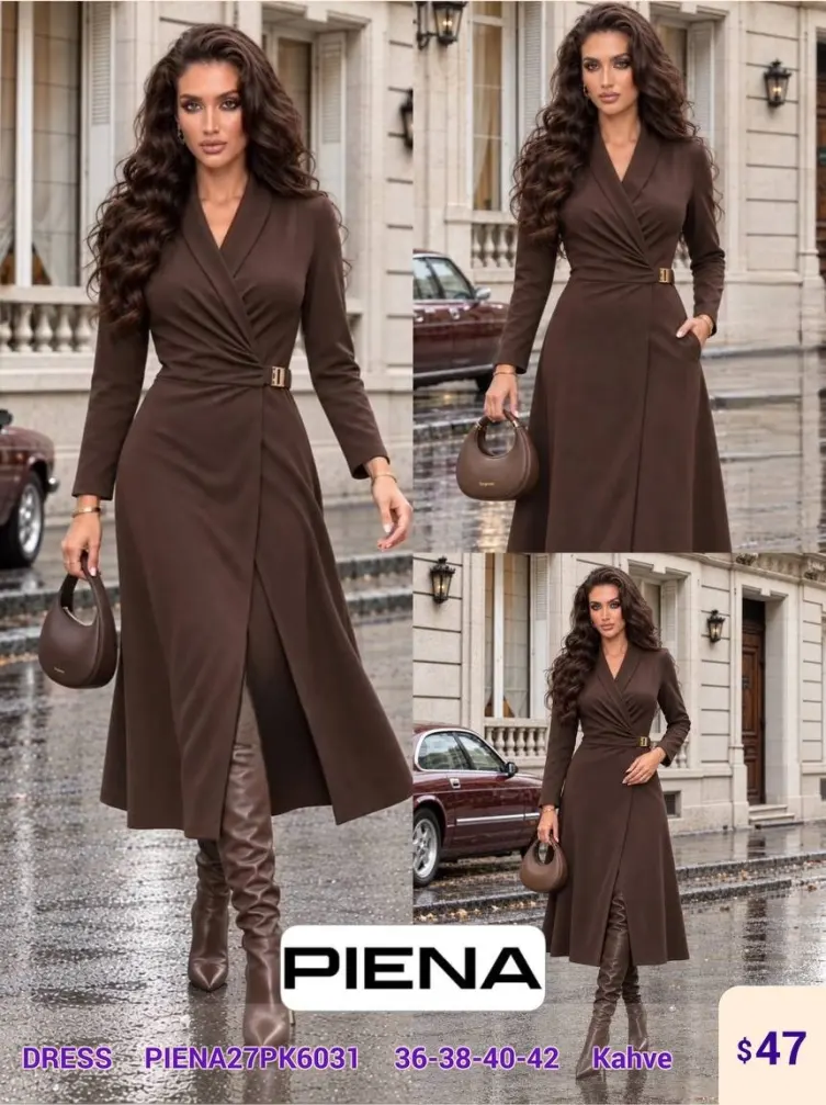 Платье PiENA (Brown, модель PIENA27PK6031) оптом