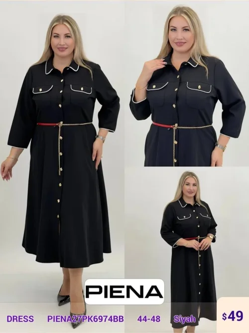 Платье PiENA (Black, модель PIENA27PK6974BB) оптом