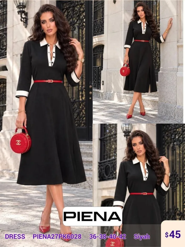 Платье PiENA (Black, модель PIENA27PK6028) оптом