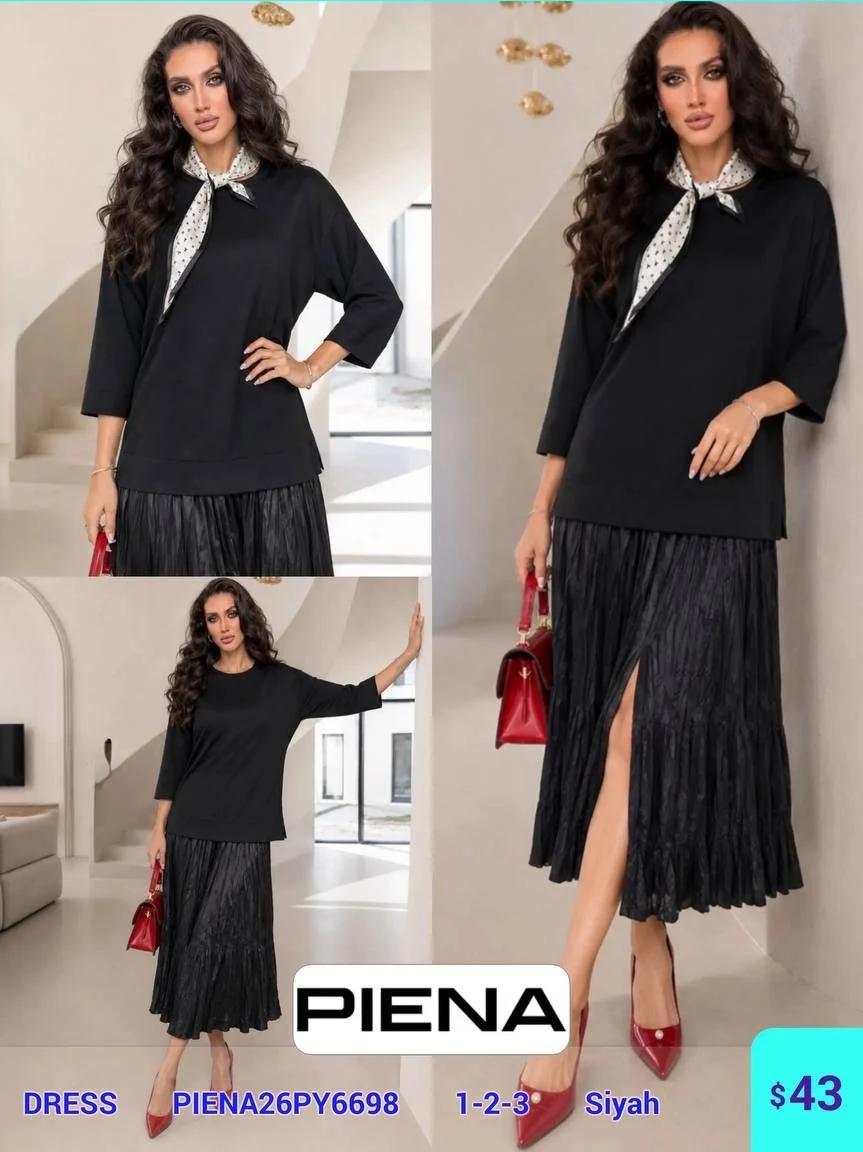 Платье PiENA (Black, модель PIENA26PY6698) оптом