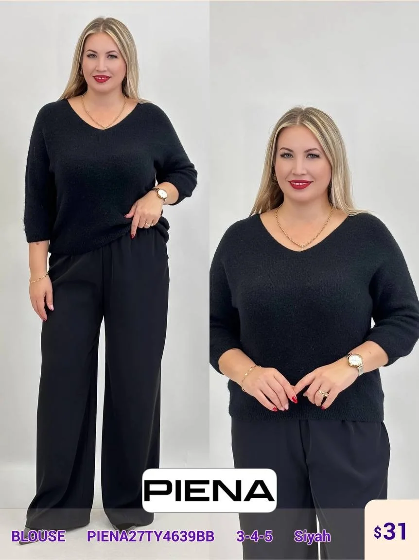 Блузка PiENA (Black, модель PIENA27TY4639BB) оптом