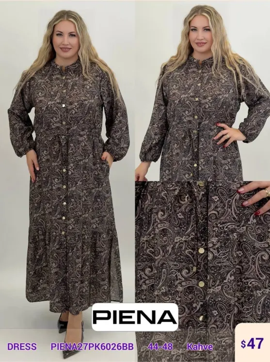 Платье PiENA (Brown, модель PIENA27PK6026BB) оптом