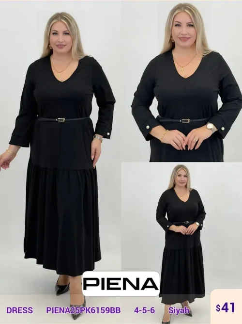 Платье PiENA (Black, модель PIENA25PK6159BB) оптом