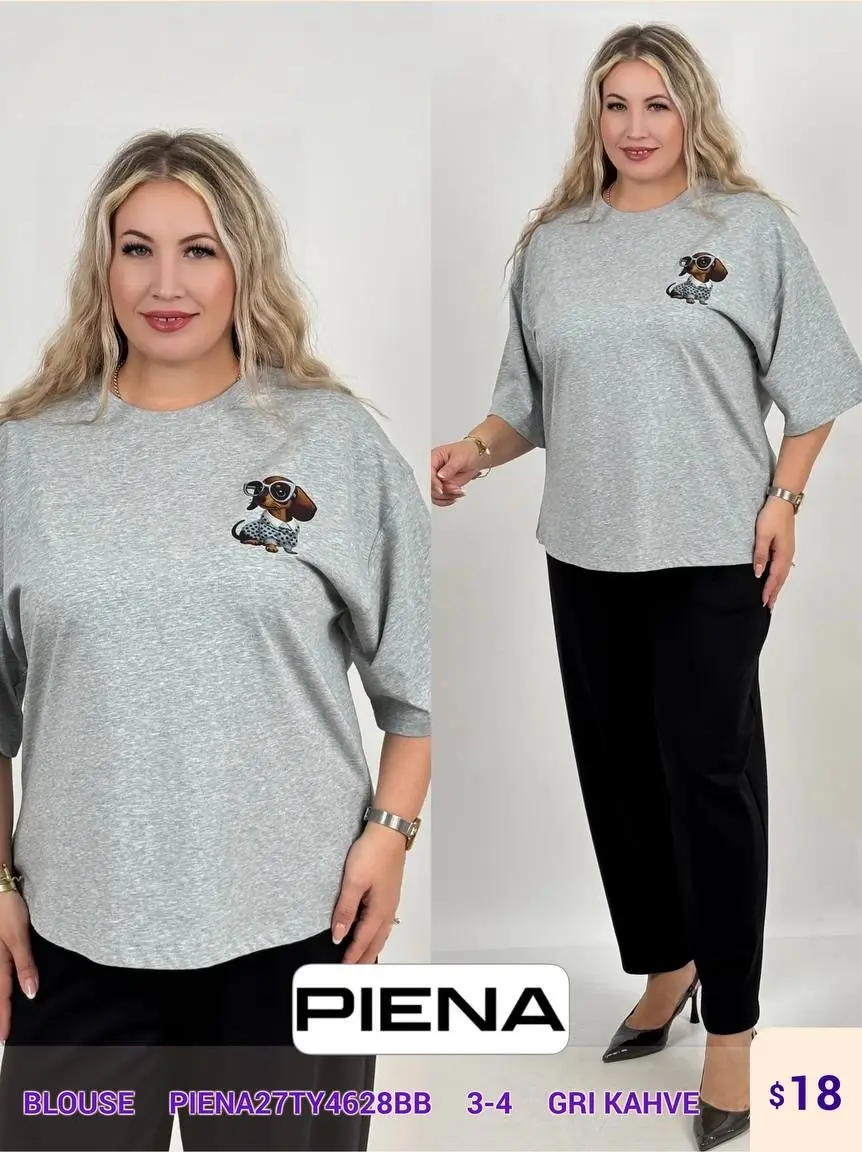 Блузка PiENA (Brown, модель PIENA27TY4628BB) оптом