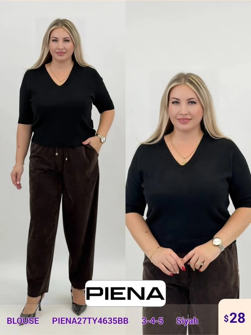 Блузка PiENA (Black, модель PIENA27TY4635BB) оптом