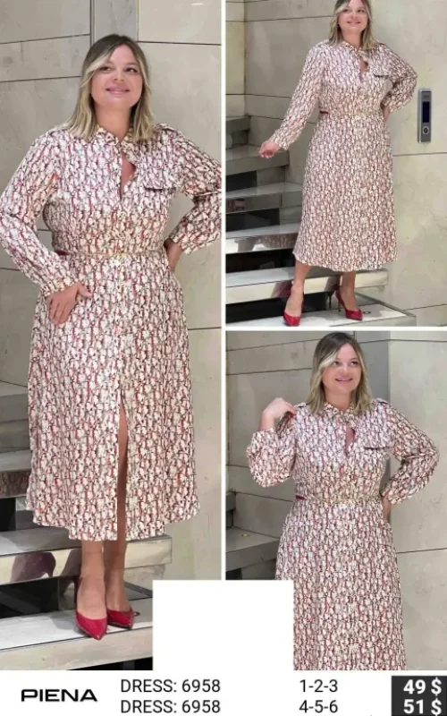 Платье PiENA (Pink, модель 6958) оптом