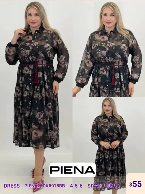 Платье PiENA (Black, модель PIENA27PK6918BB) оптом