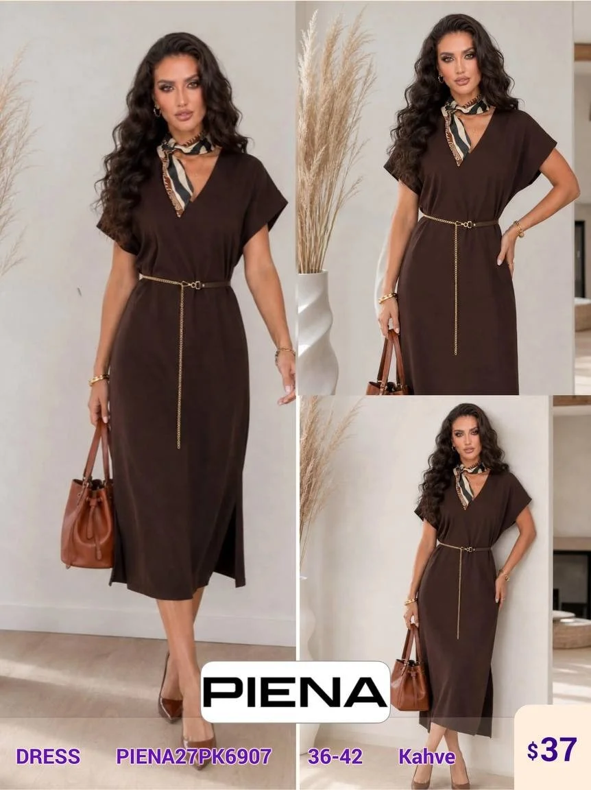 Платье PiENA (Brown, модель PIENA27PK6907) оптом