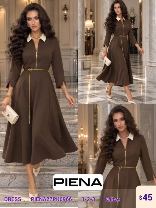 Платье PiENA (Brown, модель PIENA27PK6966) оптом