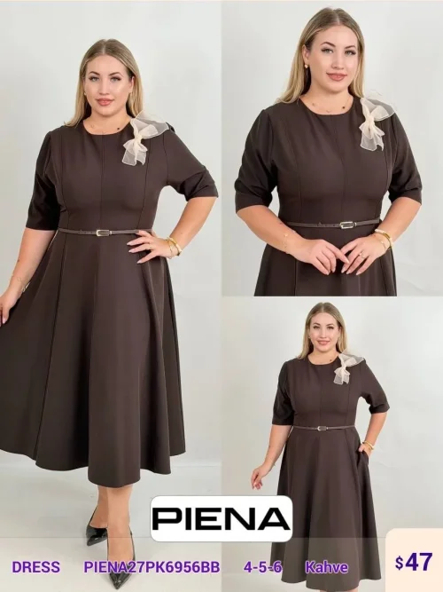 Платье PiENA (Brown, модель PIENA27PK6956BB) оптом