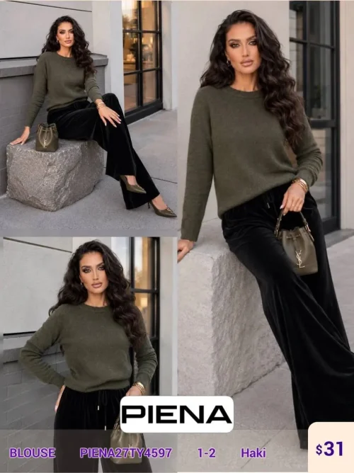 Блузка PiENA (Olive, модель PIENA27TY4597) оптом
