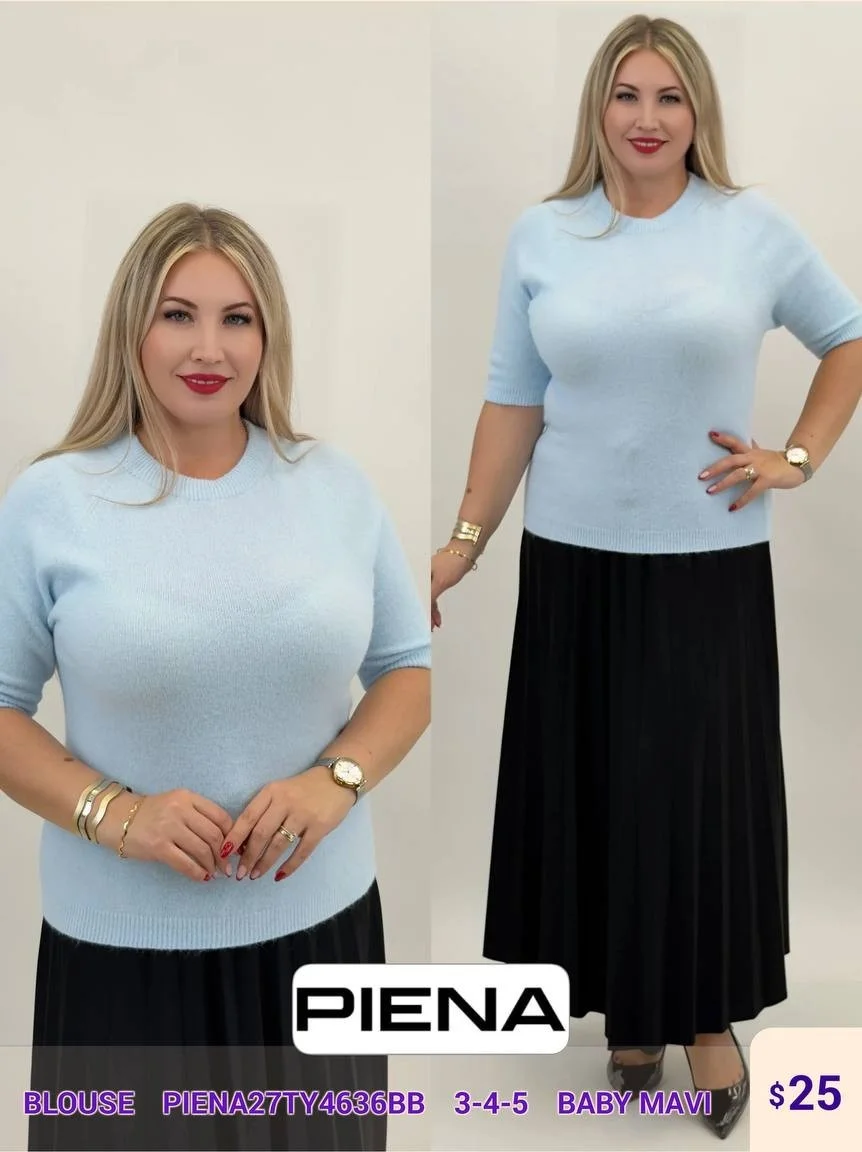 Блузка PiENA (Blue, модель PIENA27TY4636BB) оптом