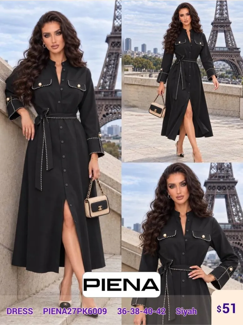 Платье PiENA (Black, модель PIENA27PK6009) оптом