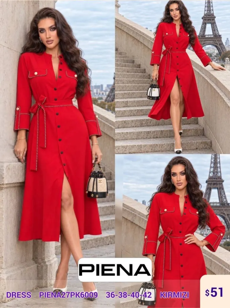 Платье PiENA (Red, модель PIENA27PK6009) оптом