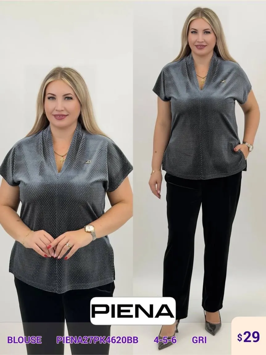 Блузка PiENA (Gray, модель PIENA27PK4620BB) оптом