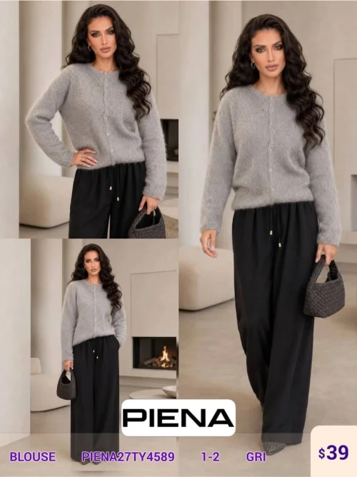Блузка PiENA (Gray, модель PIENA27TY4589) оптом