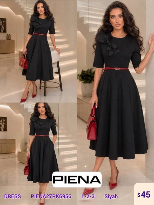 Платье PiENA (Black, модель PIENA27PK6956) оптом