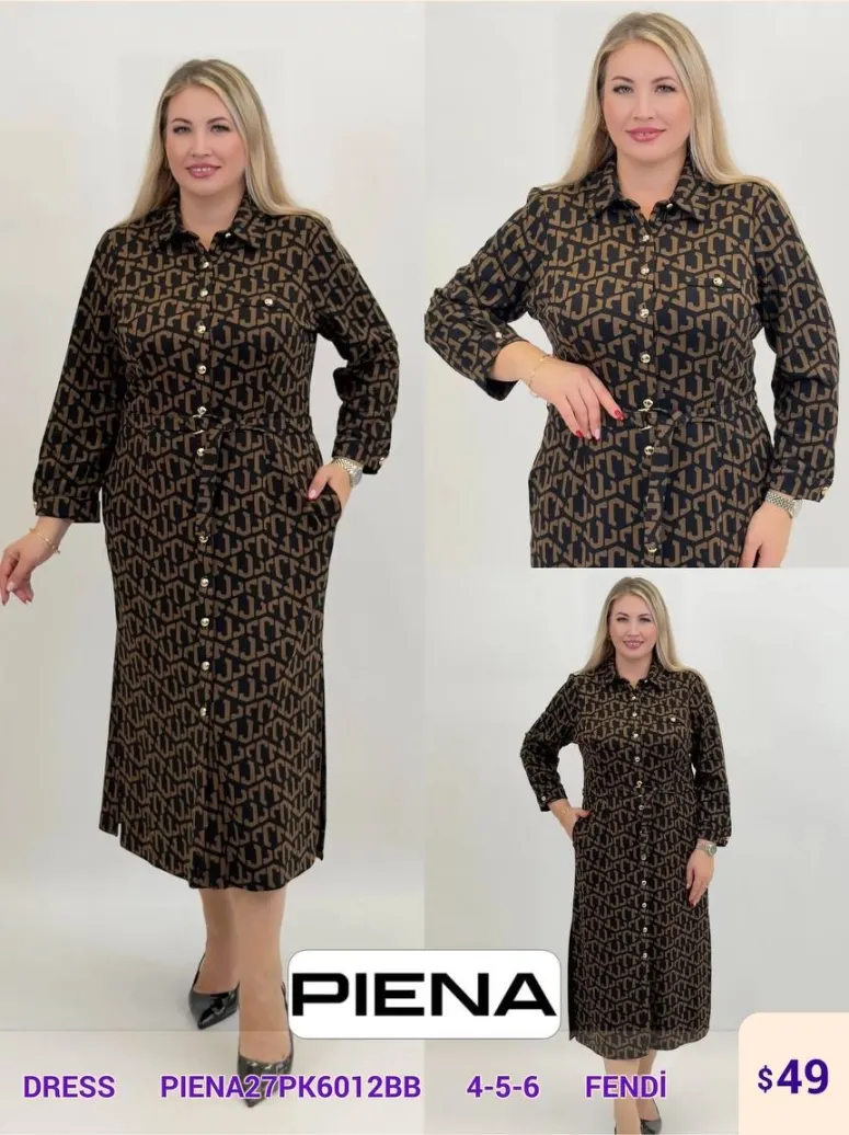Платье PiENA (Not specified, модель PIENA27PK6012BB) оптом