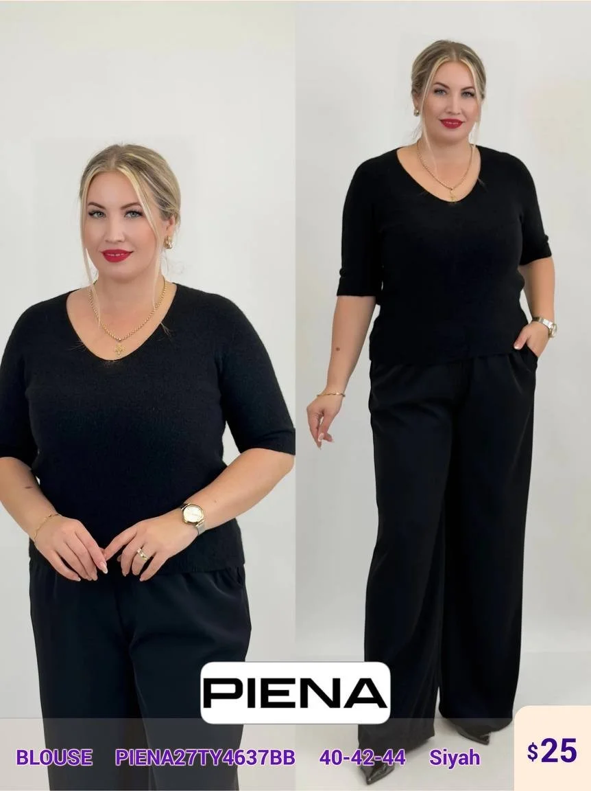 Блузка PiENA (Black, модель PIENA27TY4637BB) оптом