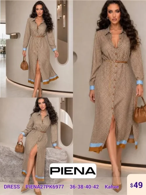 Платье PiENA (Brown, модель PIENA27PK6977) оптом