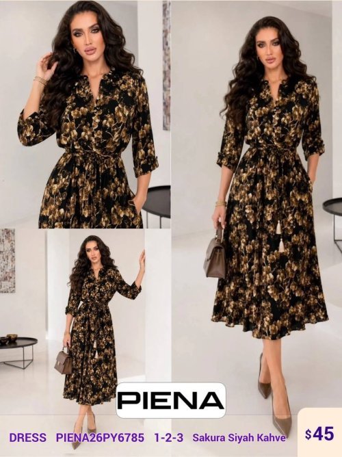 Платье PiENA (Black, модель PIENA26PY6785) оптом