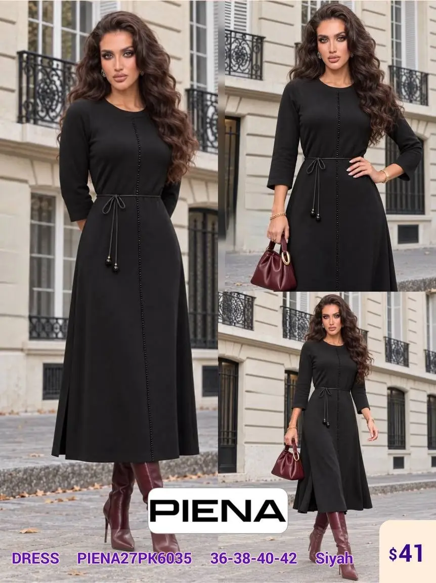 Платье PiENA (Black, модель PIENA27PK6035) оптом