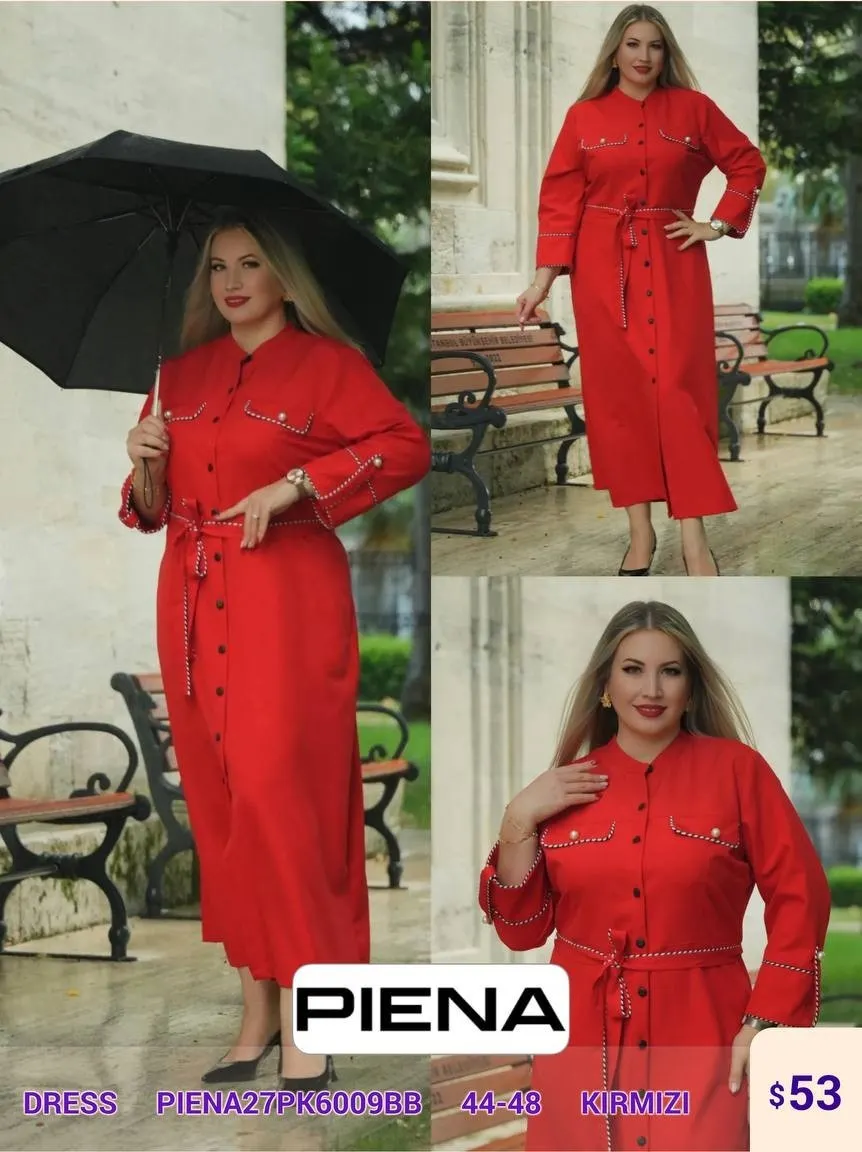 Платье PiENA (Red, модель PIENA27PK6009BB) оптом
